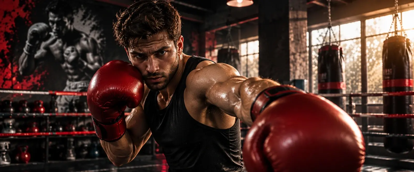 Boxing area at Ryper Fitness, Kannauj