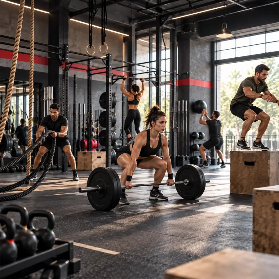 Member training at Ryper Fitness, Kannauj's most premium gym
