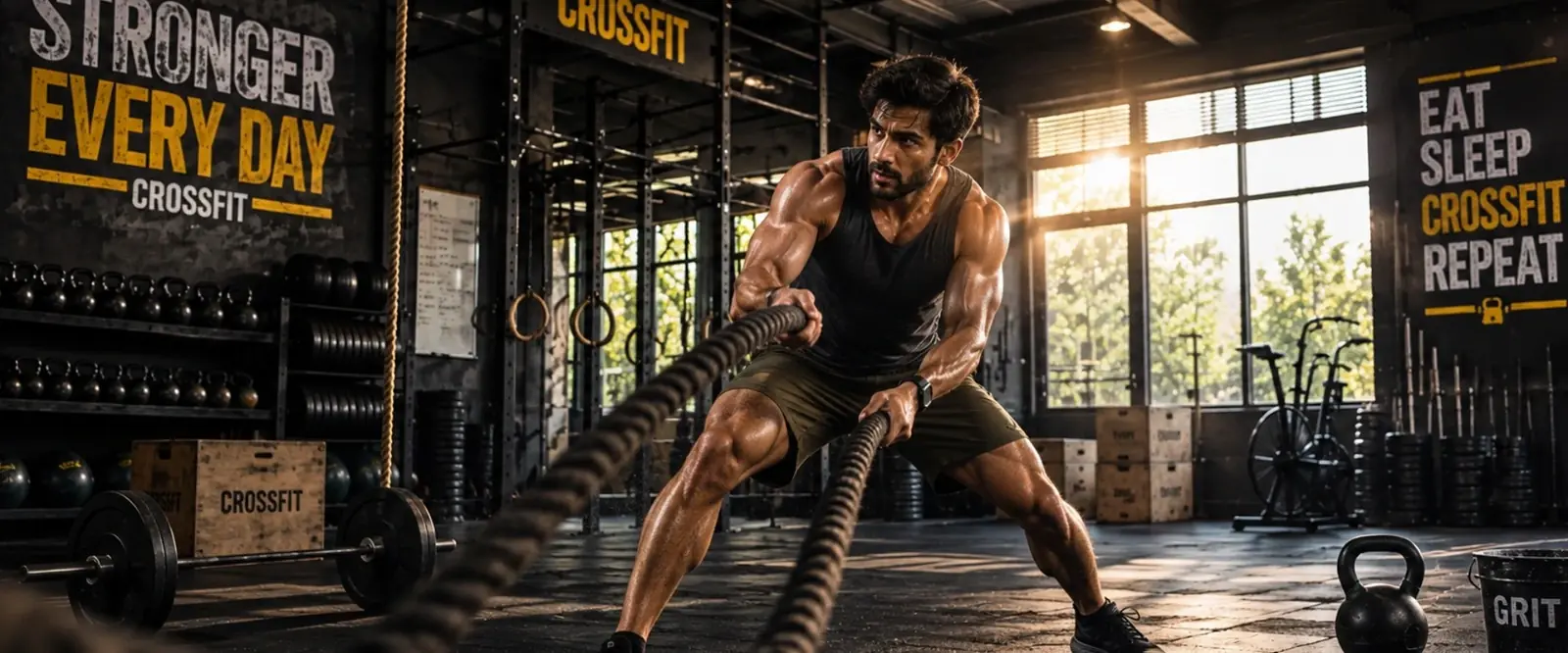 CrossFit zone at Ryper Fitness, Kannauj